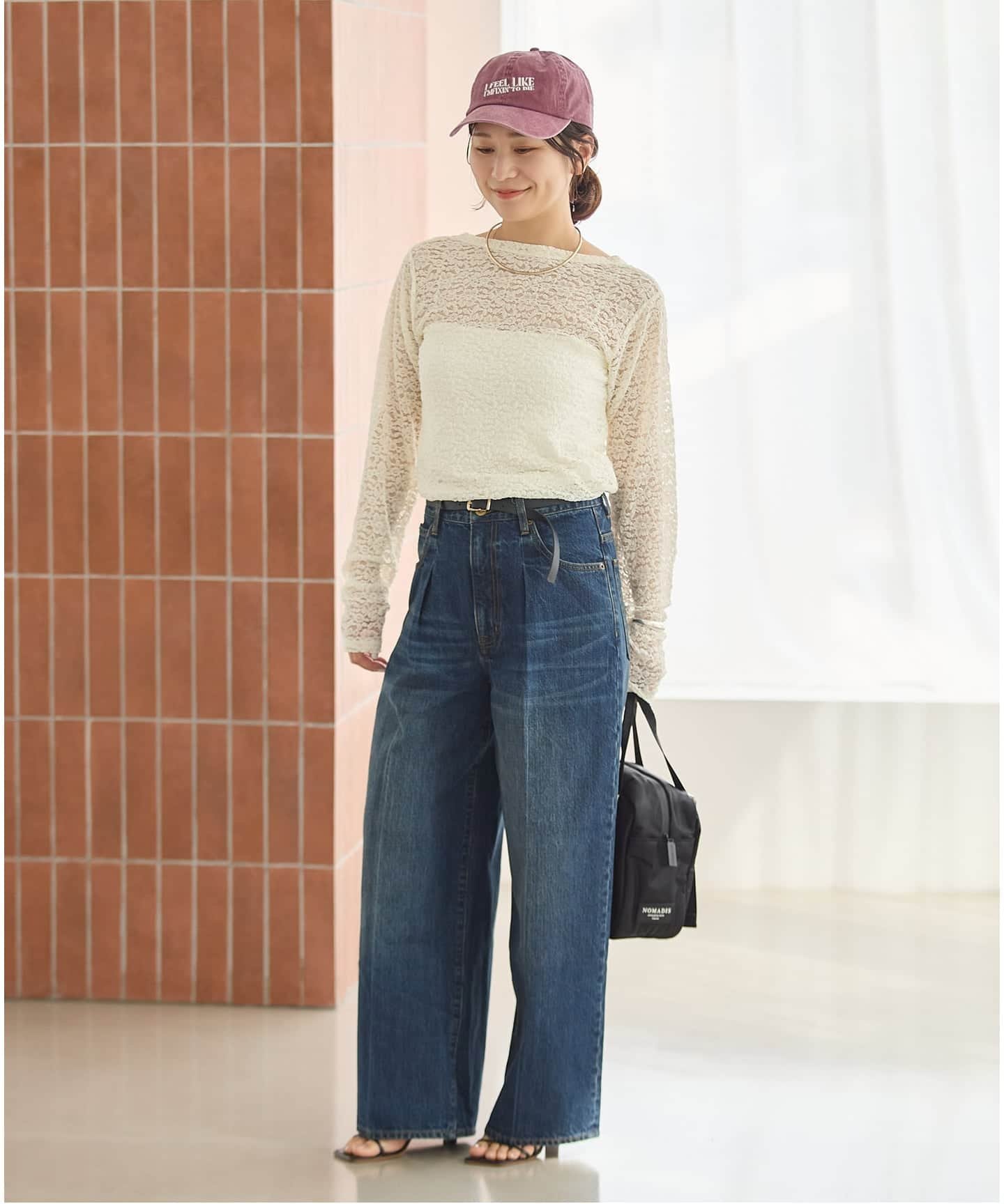 JOURNAL STANDARD ストレッチレース2WAYプルオーバー ジャーナル スタンダード トップス カットソー・Tシャツ ベージュ ブラウン