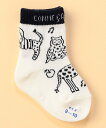 【SALE／10%OFF】COMME CA FOSSETTE 動物柄 クルーソックス コムサ・フィユ マタニティウェア・ベビー用品 その他のベビーグッズ