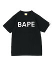 A BATHING APE BAPE LOGO TEE -ONLINE EXCLUSIVE- ア ベイシング エイプ トップス カットソー Tシャツ ブラック グレー ネイビー ホワイト【送料無料】