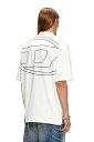 【SALE/40%OFF】DIESEL メンズ ポロシャツ オーバルD ディーゼル トップス ポロシャツ ホワイト ブラック【送料無料】