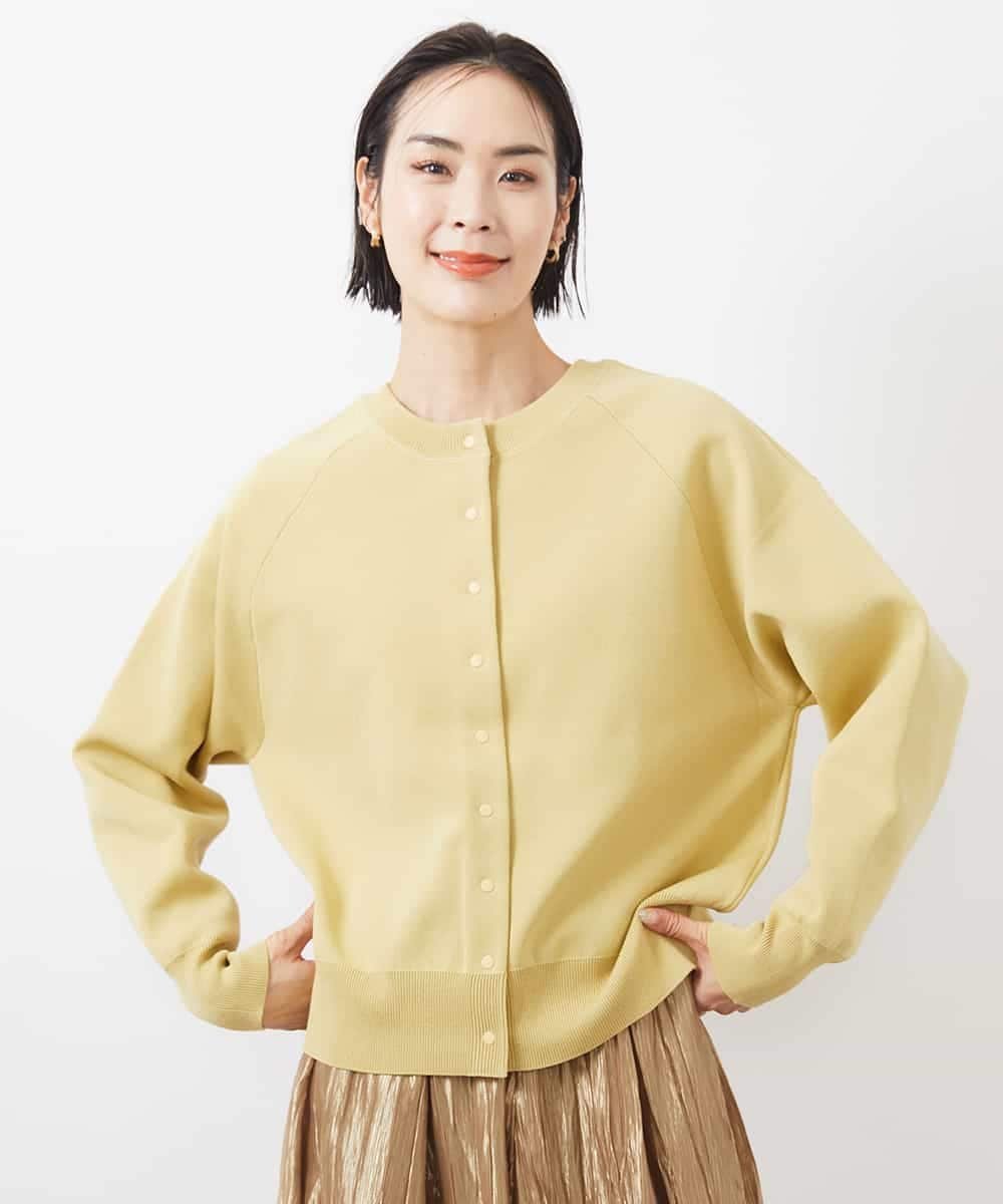 【SALE／20%OFF】MICHEL KLEIN [2WAY]ニットカーディガン ミッシェルクラン トップス ニット ホワイト イエロー ネイビー【送料無料】