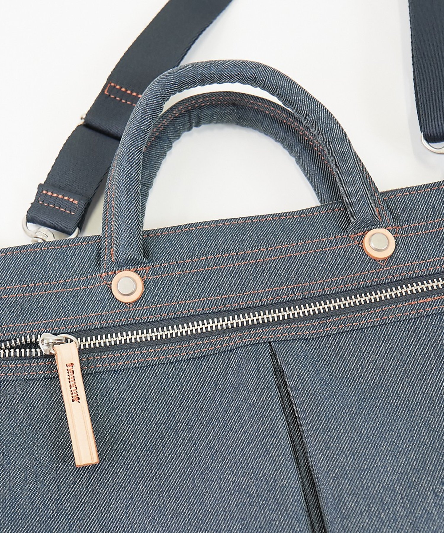 【HandHARVEST】デニムバージョン ヘルメットBAG/ショルダーバッグF アバハウス バッグ ショルダーバッグ ネイビー