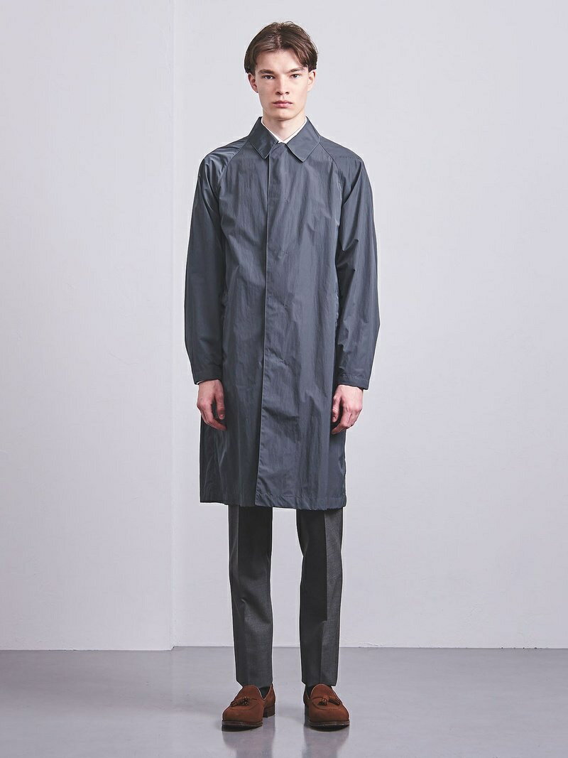 Nylon Taffeta Raglan Coat 1125-120-7803: Dark Grey