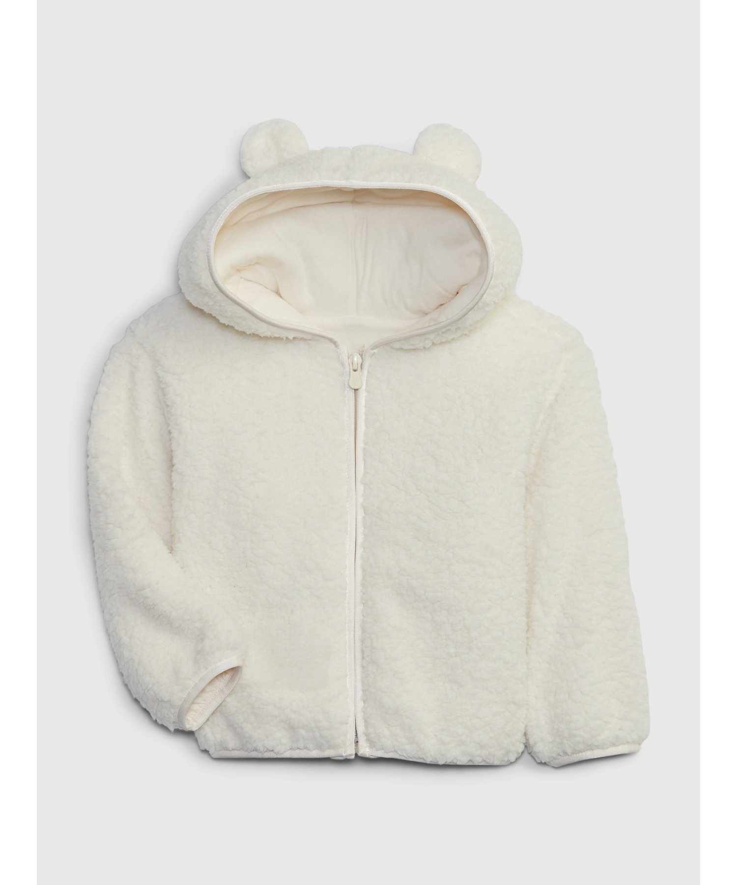 【SALE／34%OFF】GAP (K)くまさん ボアジャケット (幼児) ギャップ ジャケット・アウター ブルゾン・ジャンパー ホワイト オレンジ【送料無料】のサムネイル