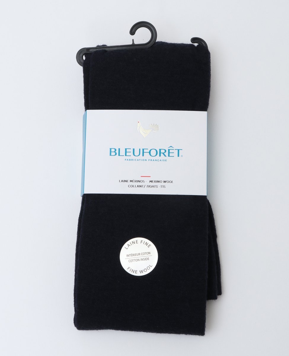 martinique 【BLEUFORET/ブルーフォレ】FINE WOOL TIGHTS WITH COTTON INSIDE 定番ウールタイツ マルティニーク 靴下・レッグウェア その他の靴下・レッグウェア ネイビー グレー ブラック【送…