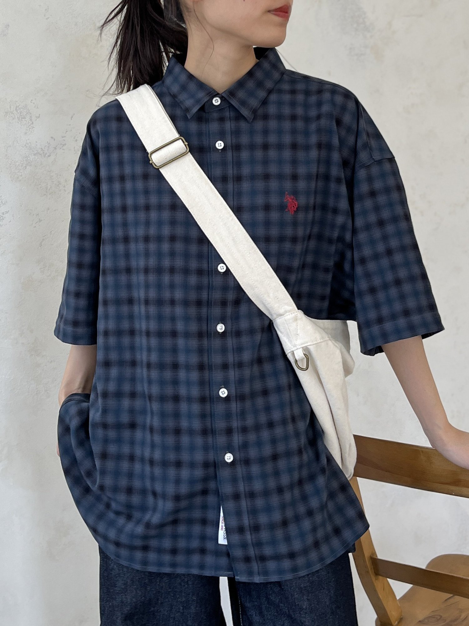 CPCM U.S. POLO ASSN.1ݥȻɽȾµ ԡ ȥåץ ġ֥饦 ͥӡ ۥ磻 ֥...