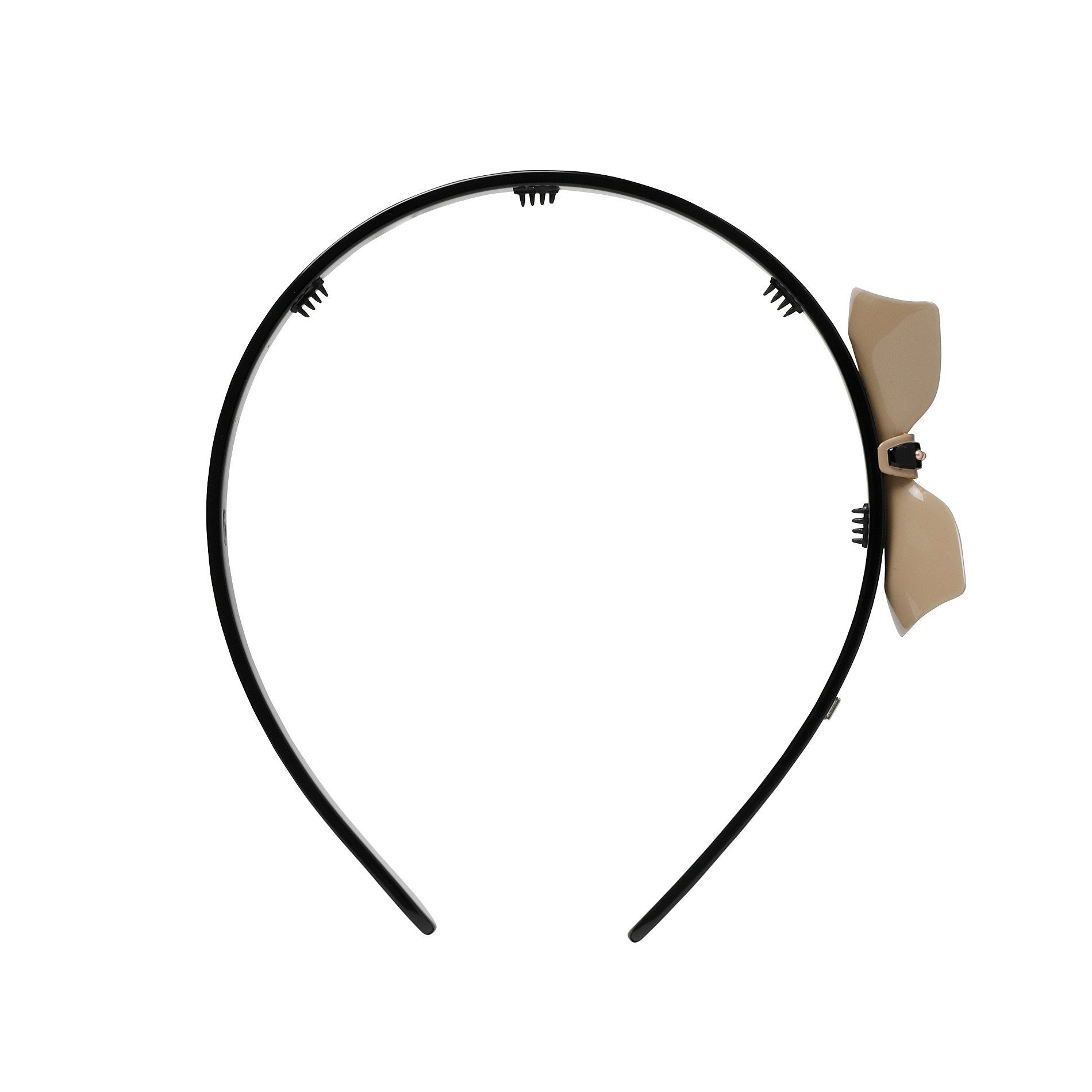 ALEXANDRE DE PARIS カチューシャ (1 cm) アレクサンドル ドゥ パリ ヘアアクセサリー カチューシャ・ヘアバンド ブラック【送料無料】