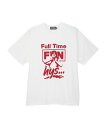 HYSTERIC GLAMOUR FULL TIME FUN Tシャツ ヒステリックグラマー トップス カットソー・Tシャツ ホワイト レッド ブラック【送料無料】