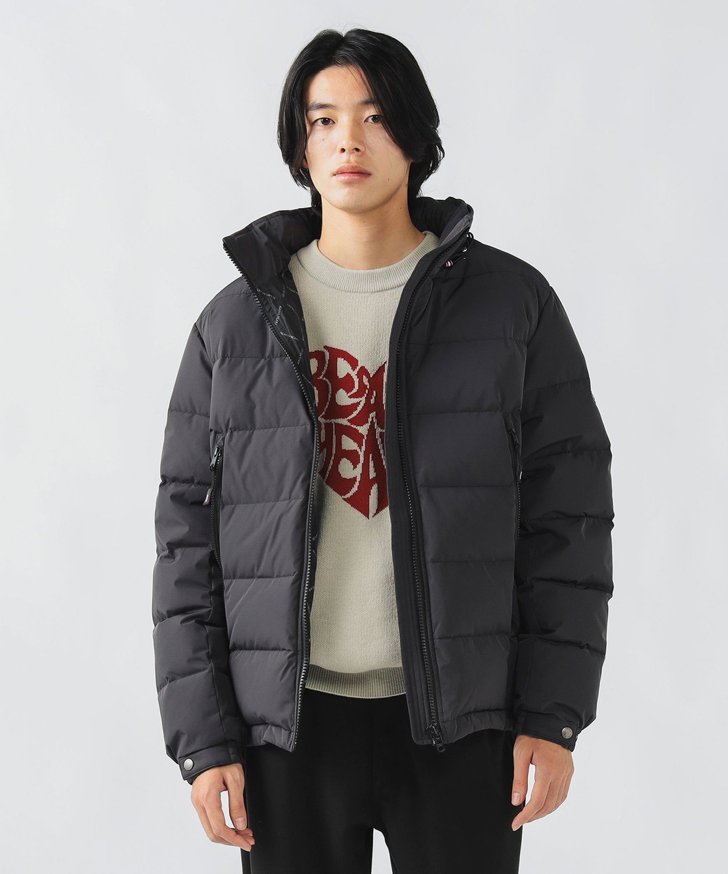 BEAMS HEART MEN ベーシック ダウン ジャケット ビームス ハート ジャケット・アウター ダウンジャケット・ダウンベスト ネイビー ブラック グレー【送料無料】