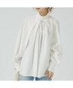 【SALE/30%OFF】Rouge vif la cle ハイネックリボンブラウス2 ルージュ・ヴィフ ラクレ トップス シャツ・ブラウス ホワイト グレー【送料無料】