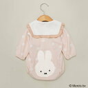 branshes 【miffy/ミッフィー】おしりモチーフ長袖カバーオール ブランシェス マタニティウェア・ベビー用品 ロンパース・カバーオール ピンク ベージュ【送料無料】