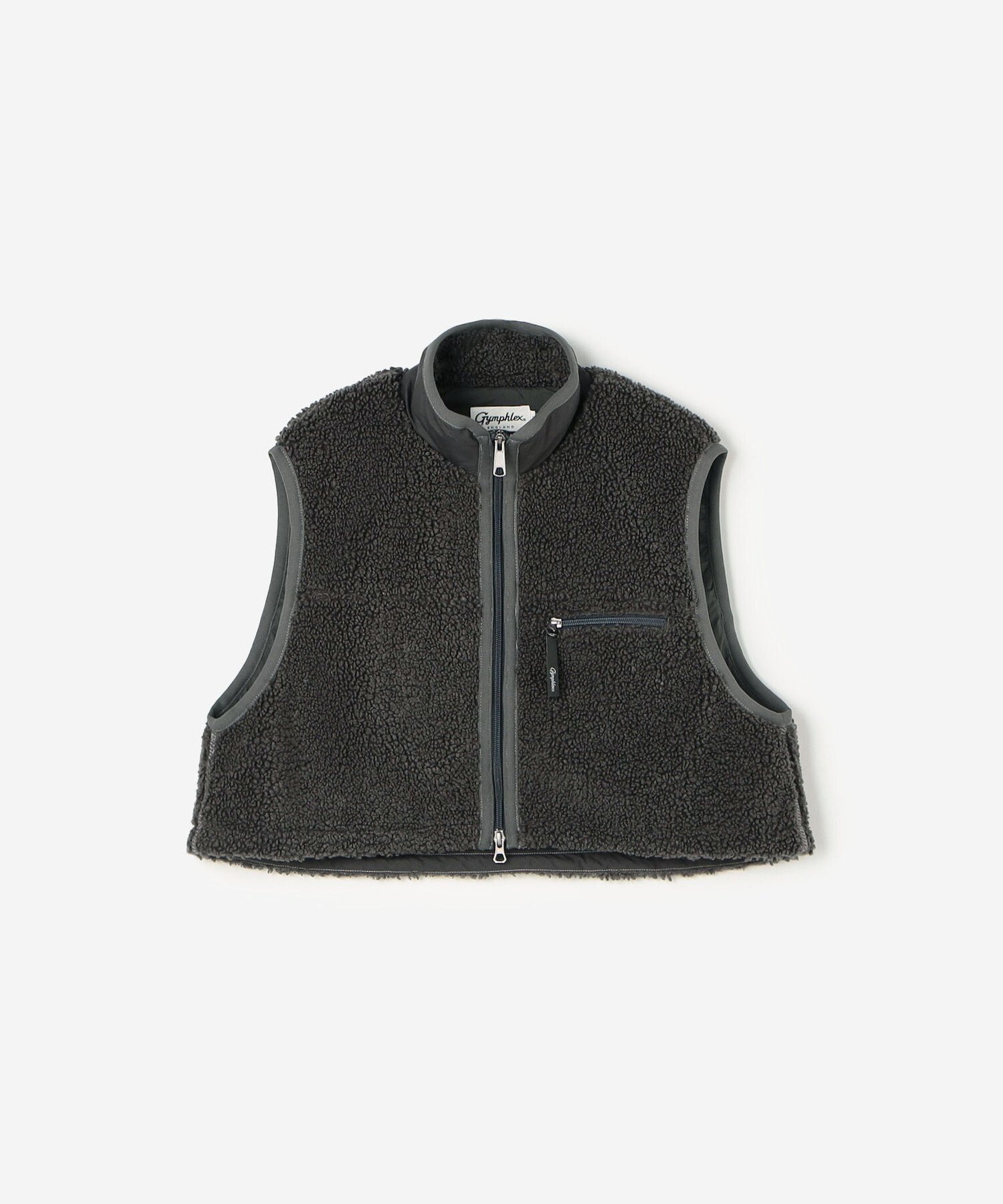 Bshop Gymphlex ｜ ライトボア ショートベスト WOMEN ビショップ ジャケット・アウター その他のジャケット・アウター ホワイト【送料無料】のサムネイル