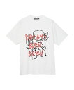 HYSTERIC GLAMOUR DREAMS BURN DOWN Tシャツ ヒステリックグラマー トップス カットソー Tシャツ ホワイト ベージュ ブラック【送料無料】