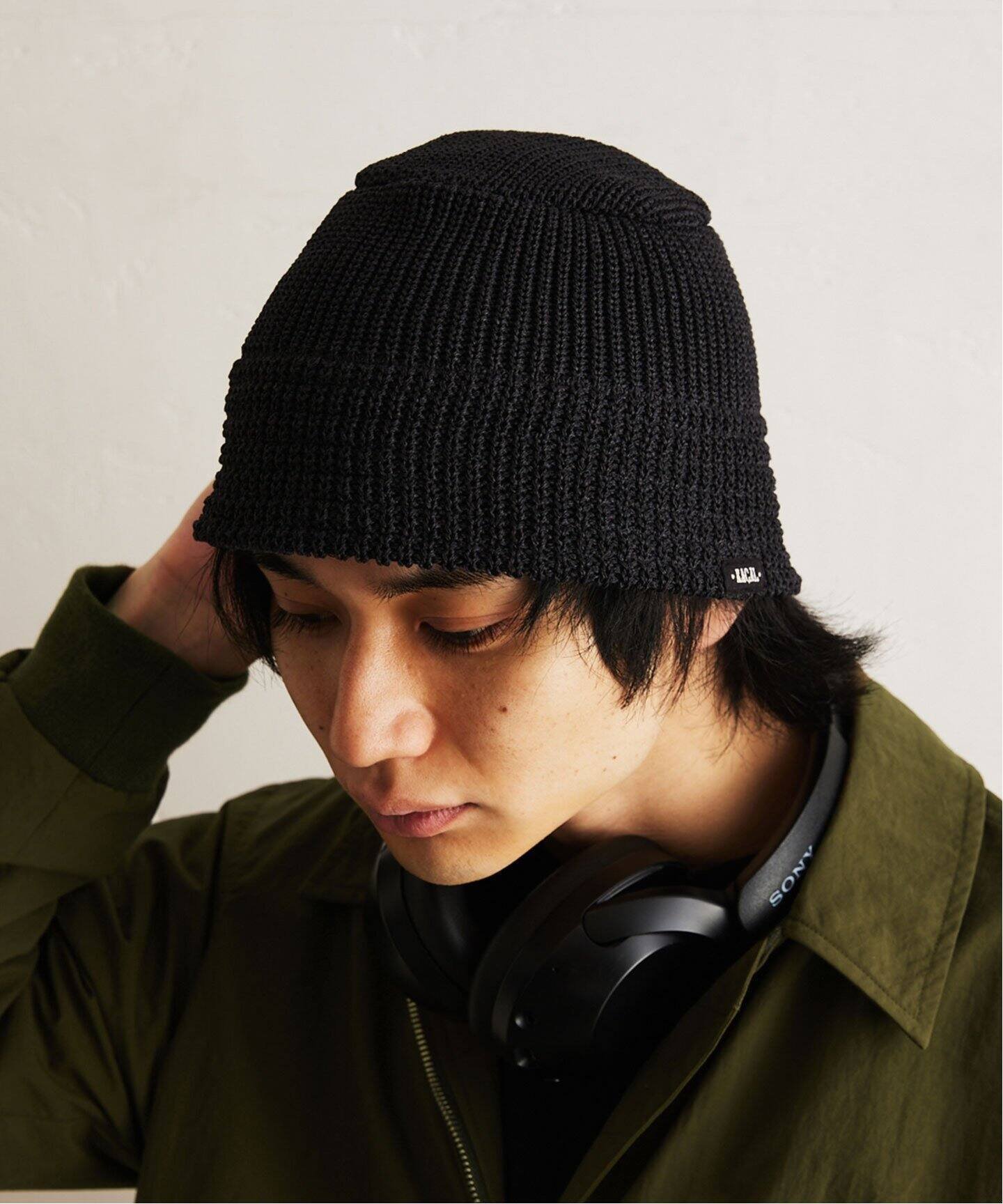 417 EDIFICE 【RACAL / ラカル】417別注 Japanese Paper Knit Bucket Hat フォーワンセブン エディフィス 帽子 ニット帽 ビーニー ブラック グレー ベージュ ブルー【送料無料】