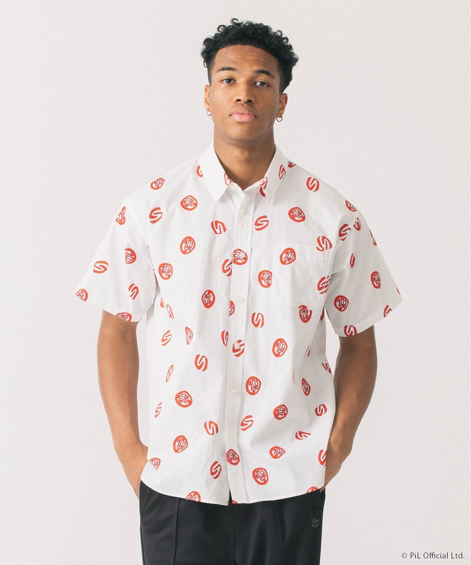 【SALE／50%OFF】SILAS SILASxPiL S/S SHIRT サイラス トップス シャツ・ブラウス ブラック ホワイト【送料無料】