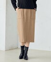 【SALE/37%OFF】COMME CA MODELS フラノ調ジャージー タイトスカート コムサイズム スカート その他のスカート グレー ブラウン ブラック【送料無料】