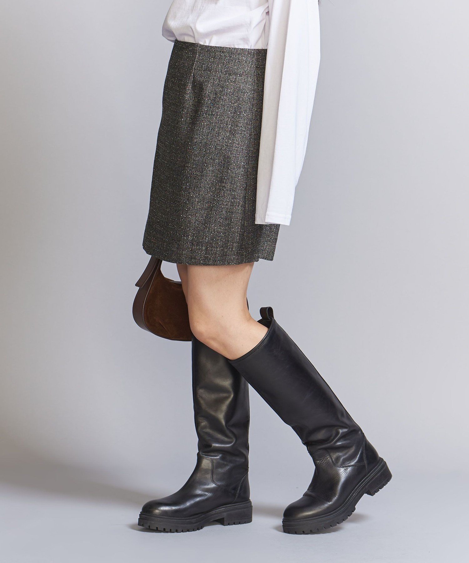 【SALE／80%OFF】BEAUTY&YOUTH UNITED ARROWS ツイード ミニスカート ユナイテッドアローズ アウトレット スカート ミニスカート ホワイト ブラック