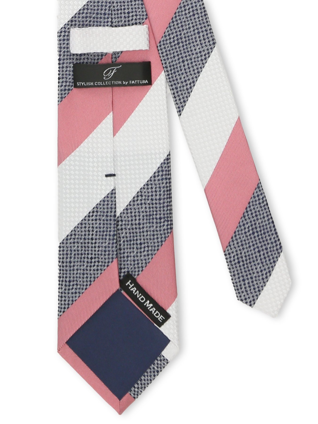 m.f.editorial ファットゥーラ/FATTURA シルク撥水加工 レギュラータイ 8.0cm幅 【26SS】 タカキュー スーツ・フォーマル ネクタイ・蝶ネクタイ ピンク【送料無料】