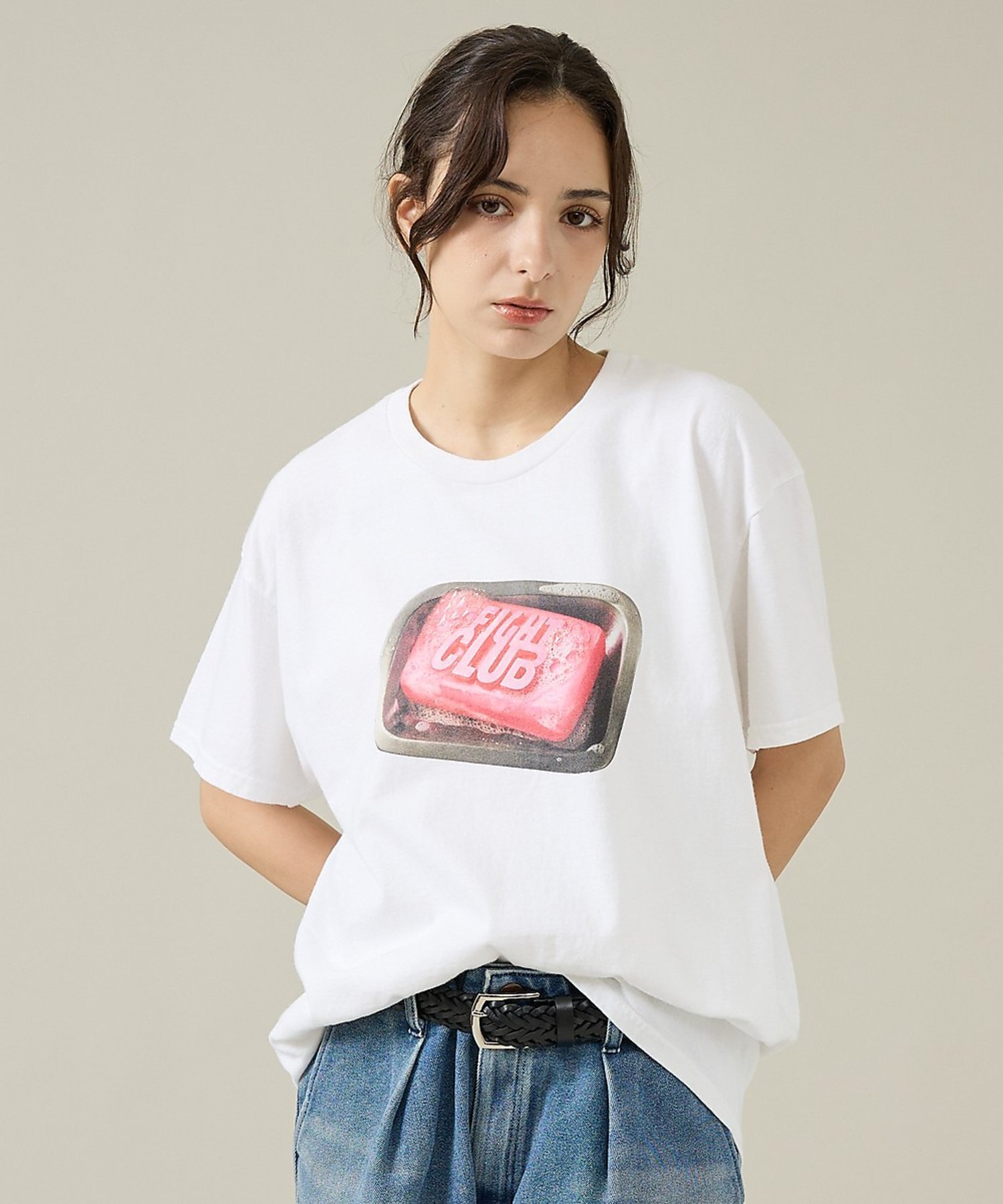 ABAHOUSE LASTWORD 【JACKSON MATISSE/ジャクソンマティス】 ファイトクラブ / Tシ アバハウス トップス カットソー・Tシャツ ブラック ホワイト【送料無料】