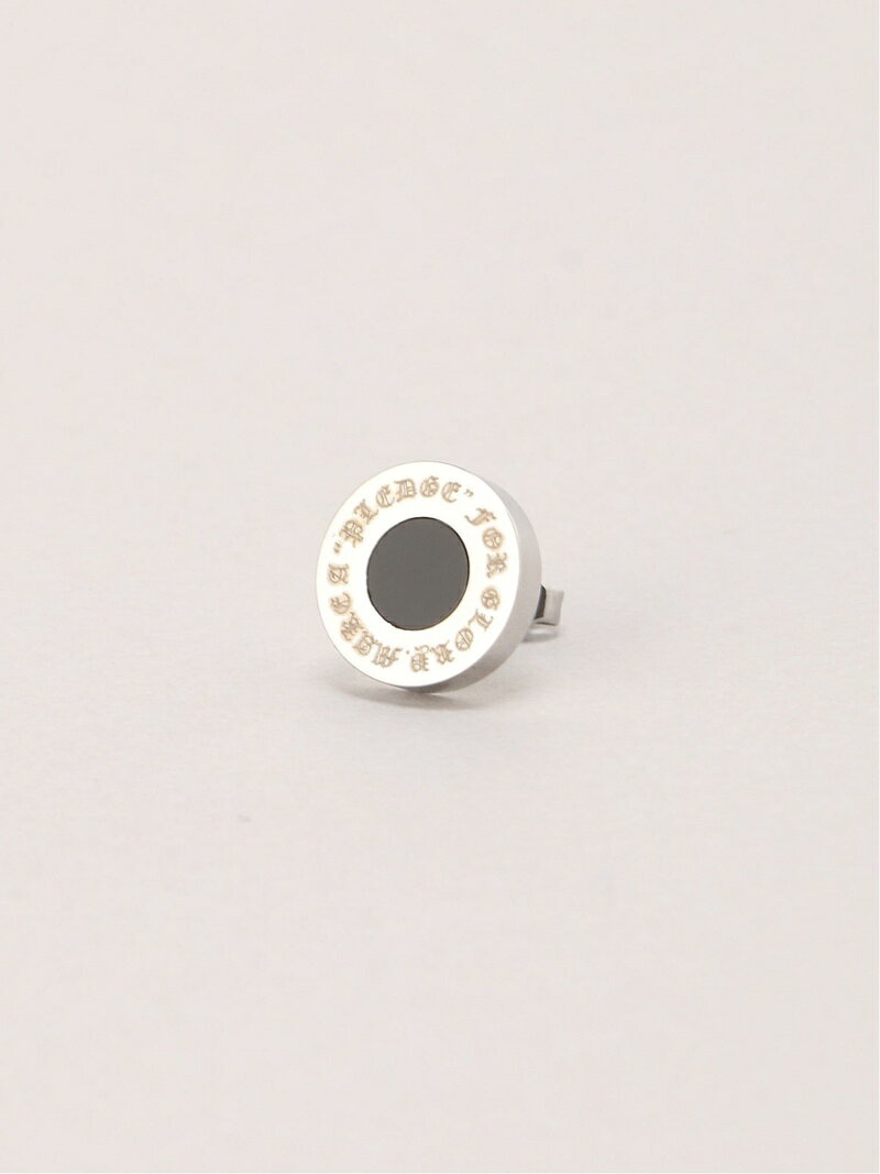 F.S.B/(M)【Bl】オニキスピアス(片耳) エフエスビー アクセサリー・腕時計 ピアス ブラック シルバー ゴールド