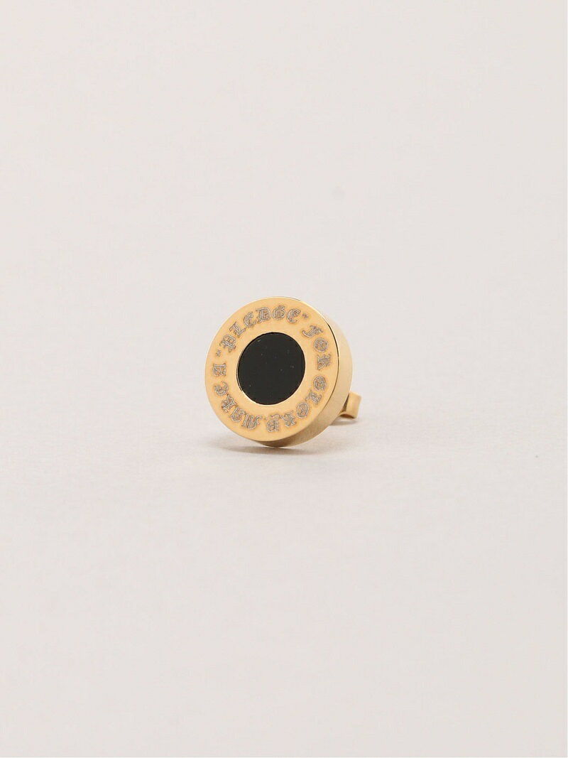 F.S.B/(M)【Bl】オニキスピアス(片耳) エフエスビー アクセサリー・腕時計 ピアス ブラック シルバー ゴールド