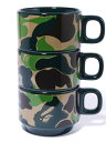 A BATHING APE ABC CAMO STACKING MUGS M ア ベイシング エイプ 食器・調理器具・キッチン用品 グラス・マグカップ・タンブラー グリー..