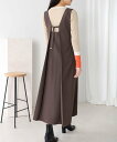 【SALE/20%OFF】Bou Jeloud 前後2wayジャンスカ バブ / ブージュルード ワンピース・ドレス ジャンパースカート ベージュ【送料無料】