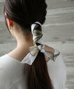 【SALE/70%OFF】colleca la オーガンジー アレンジリボンヘアゴム コレカラ ヘアアクセサリー ヘアゴム グリーン ベージュ