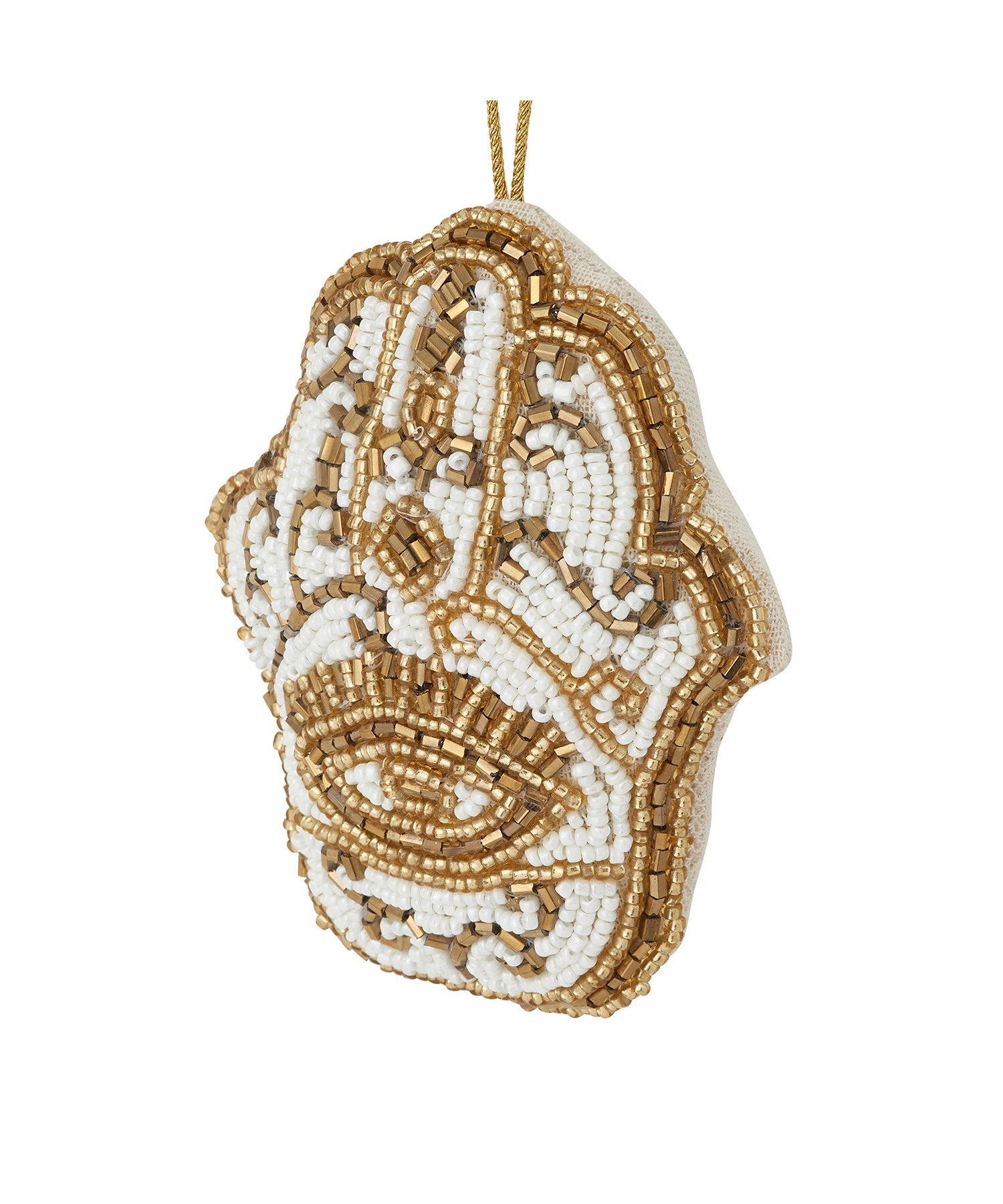 ビーズオーナメント ハンド ホワイト