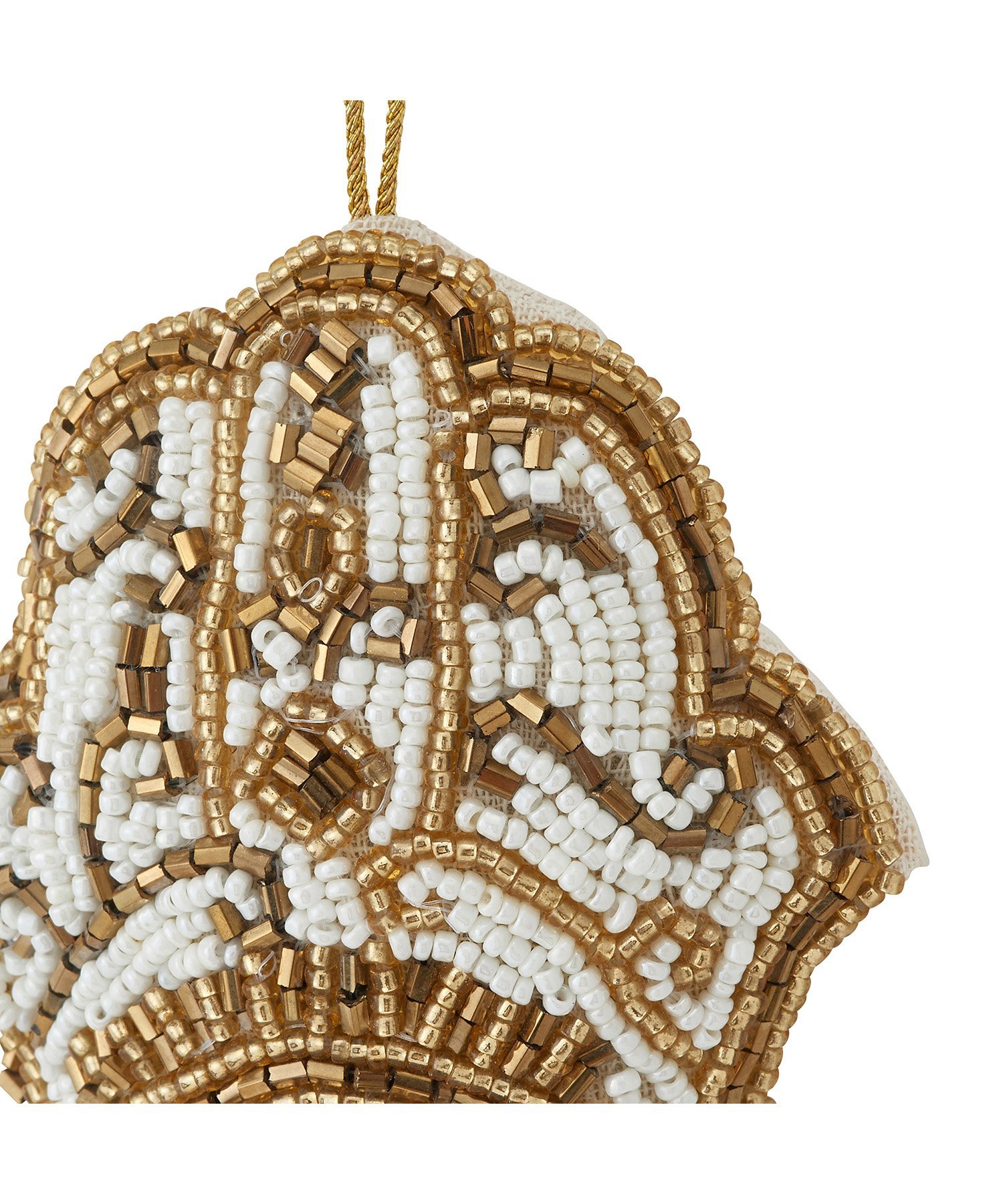 ビーズオーナメント ハンド ホワイト