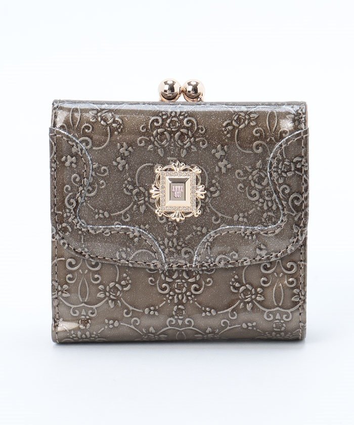 ANNA SUI アナスイ ANNA SUI ルーミー 口金二つ折り財布 クイーポ 財布・ポーチ・ケース 財布 ピンク ゴールド グリーン ネイビー グレー パープル【送料無料】