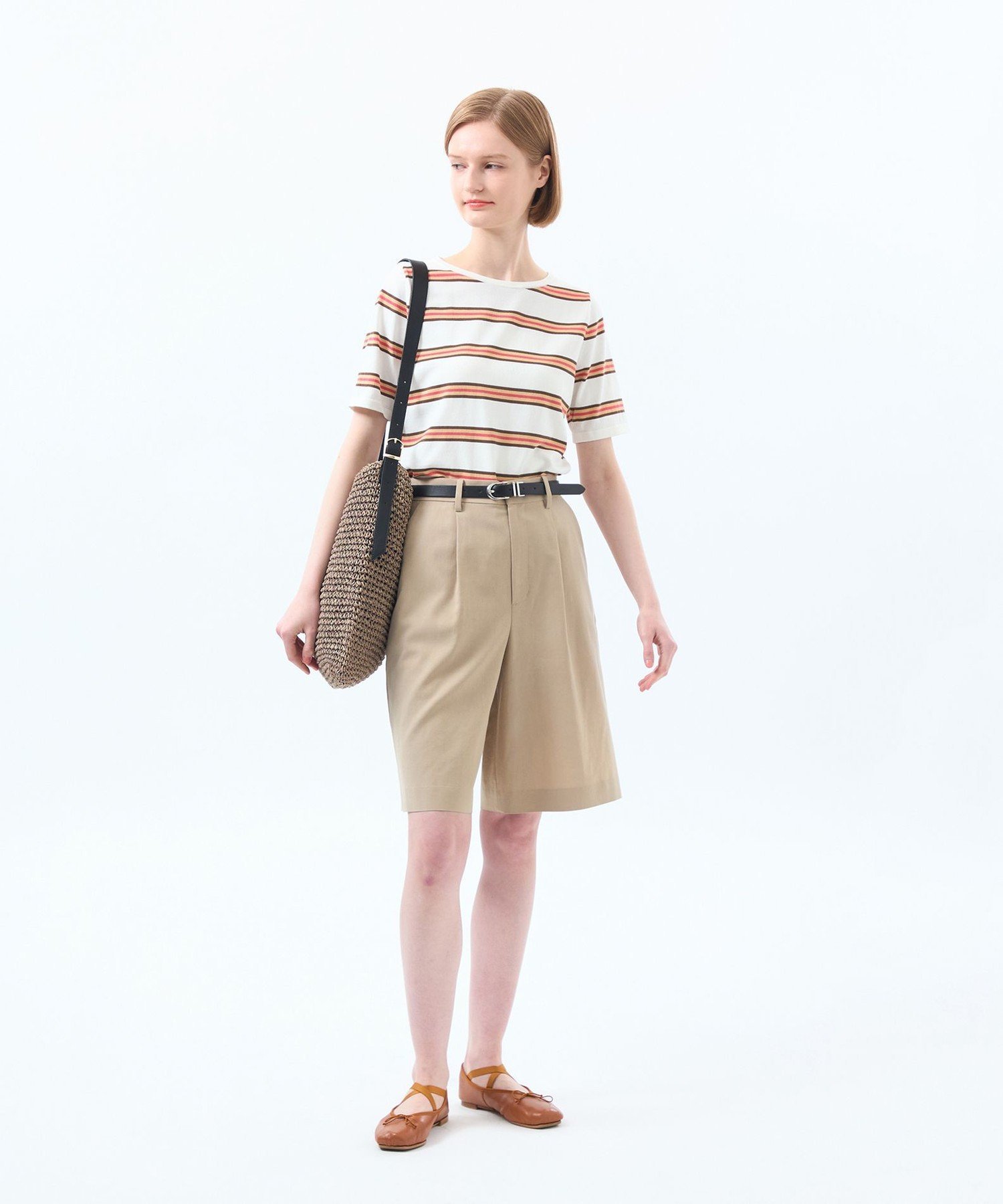【SALE／41%OFF】MACKINTOSH PHILOSOPHY マルチボーダーニット マッキントッシュ フィロソフィー トップス ニット ブラウン ホワイト【送料無料】