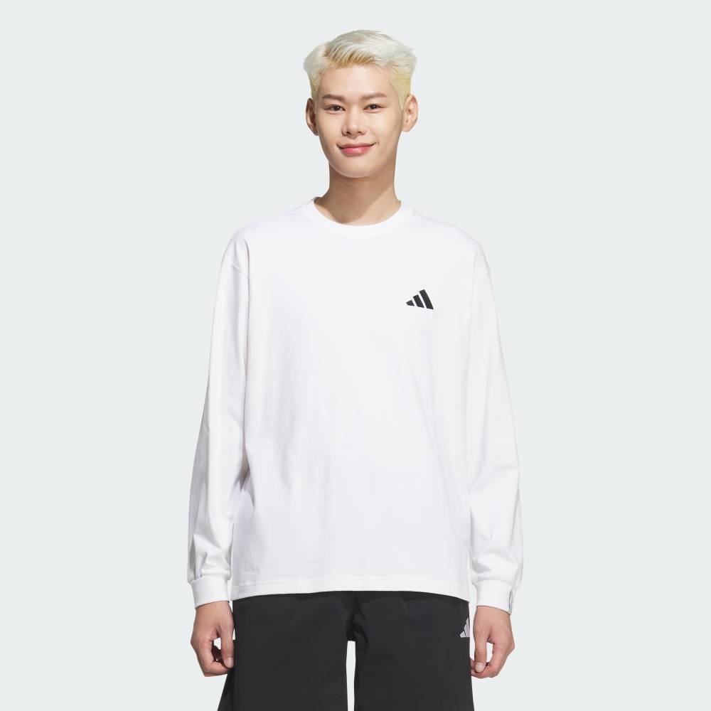 【SALE／20%OFF】adidas 【公式】アディダス adidas エッセンシャルズ プラス ルーズフィット スモールロゴ 長袖Tシャツ アディダス トップス カットソー・Tシャツ ホワイト