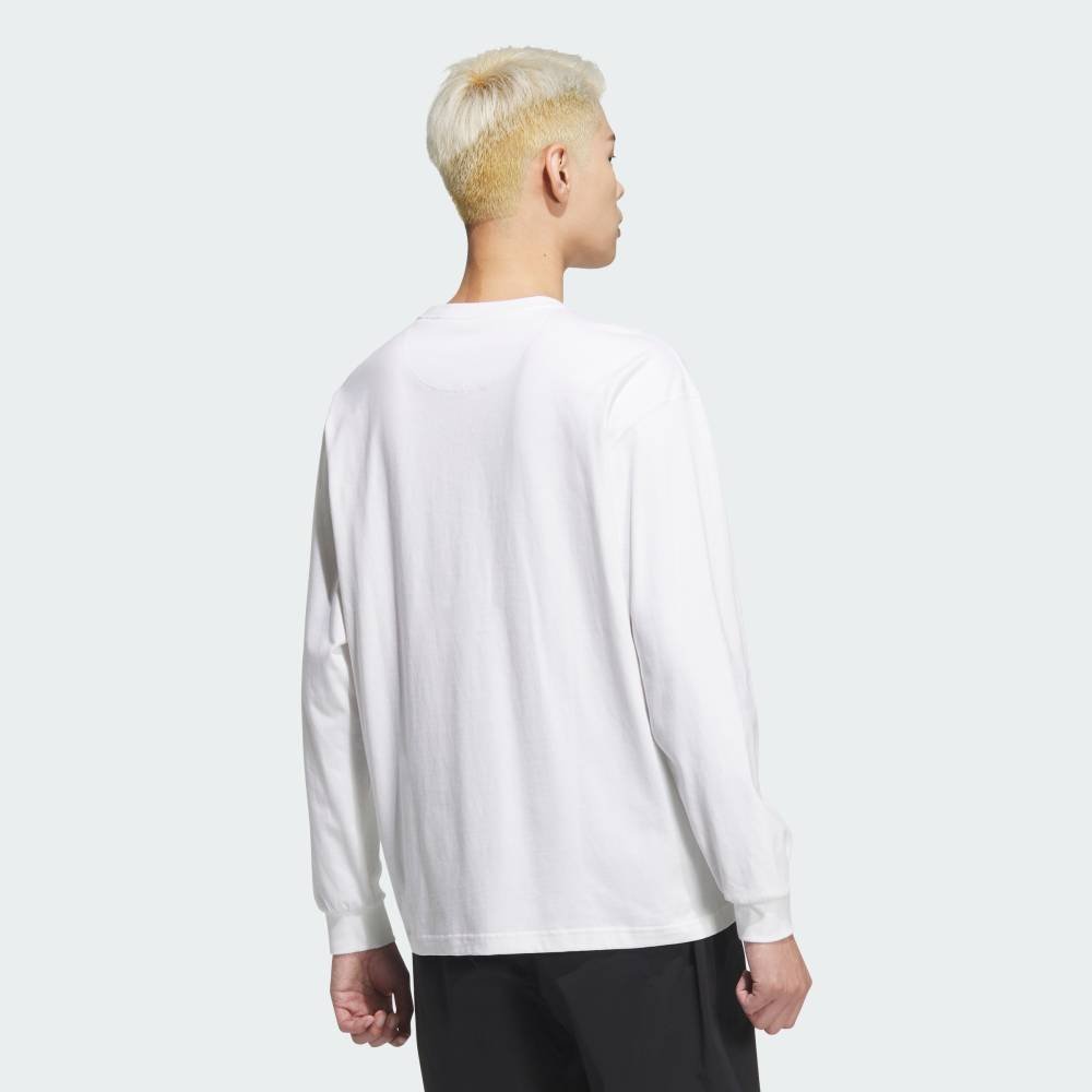 【SALE／20%OFF】adidas 【公式】アディダス adidas エッセンシャルズ プラス ルーズフィット スモールロゴ 長袖Tシャツ アディダス トップス カットソー・Tシャツ ホワイト