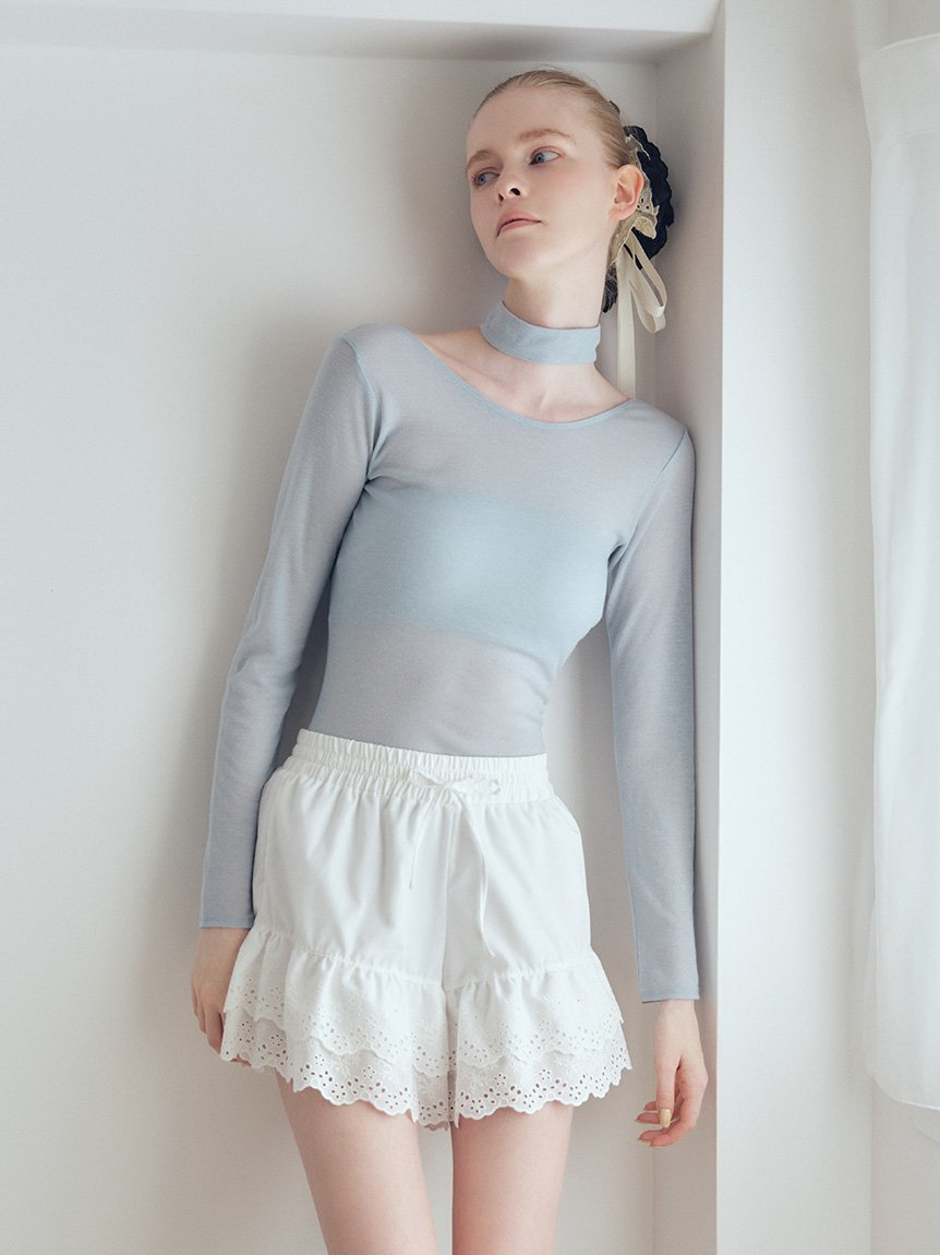 【SALE／50%OFF】LILY BROWN 【LILY BROWN Lingerie】バンドゥ付き2wayボディスーツ リリーブラウン トップス カットソー・Tシャツ ブラウン ホワイト【送料無料】