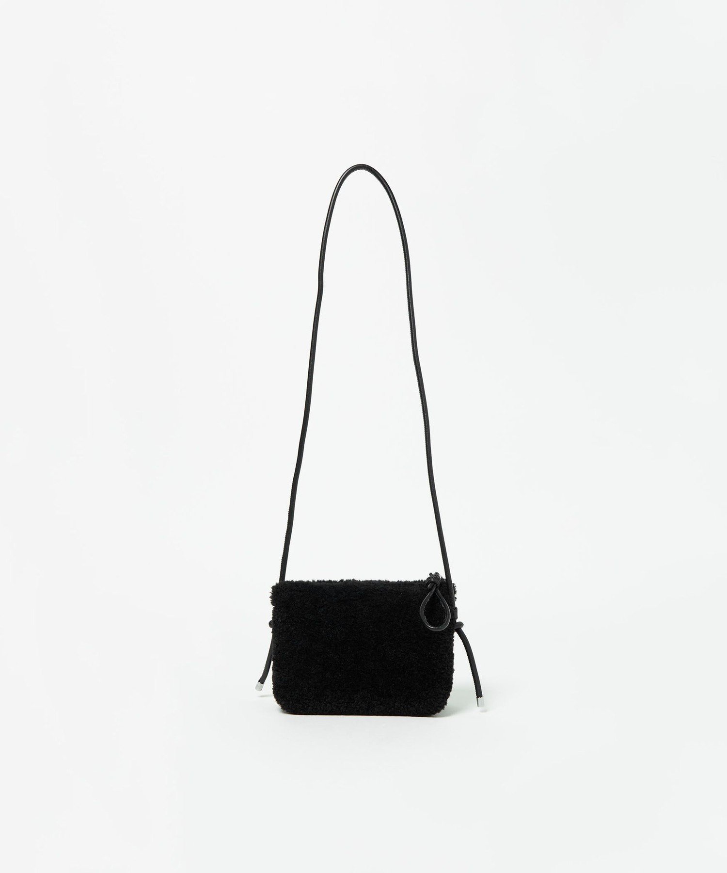 【SALE／50%OFF】UNITED ARROWS green label relaxing ボア ジップ ミニショルダーバッグ / ポシェット ユナイテッドアローズ グリーンレーベルリラクシング バッグ ショルダーバッグ ブラック ホワイト ベージュ ブルー ブラウン