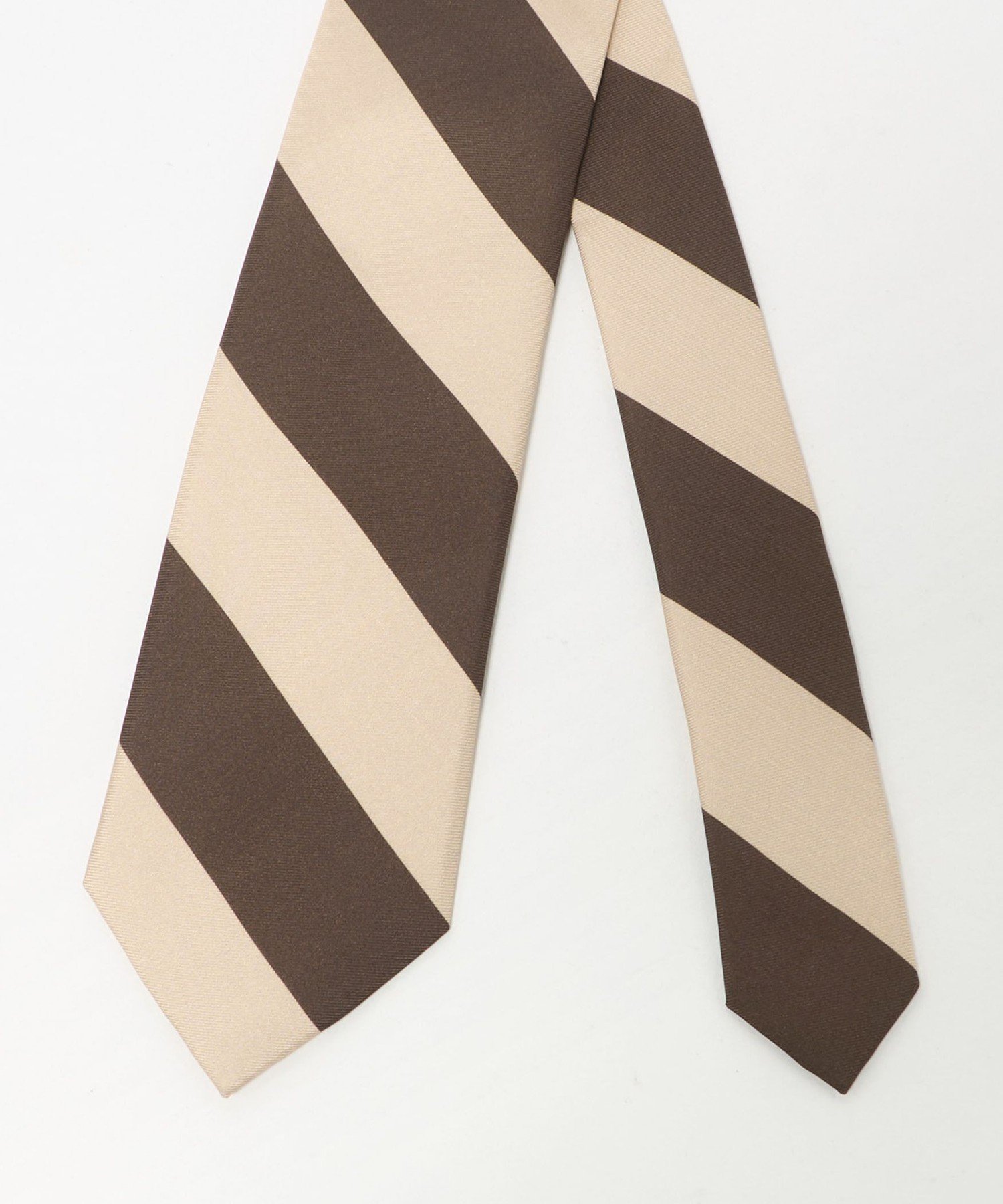 【SALE／50%OFF】UNITED ARROWS green label relaxing ＜Luisa Esposito＞8.0cm スタンプ ストライプ1 ネクタイ ユナイテッドアローズ グリーンレーベルリラクシング スーツ・フォーマル ネクタイ・蝶ネクタイ ブラウン【送料無料】