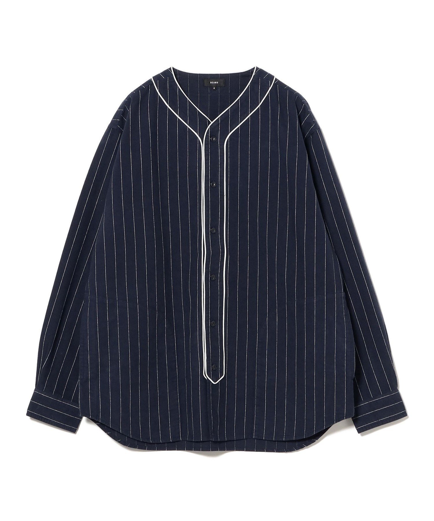 【SALE／60%OFF】BEAMS ベースボール ストライプ シャツ ビームス メン トップス シャツ・ブラウス ホワイト【送料無料】