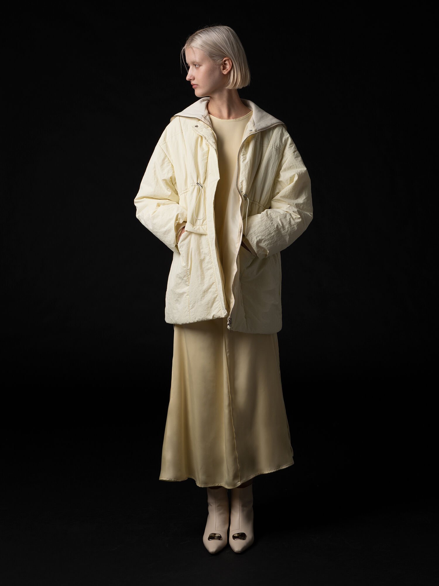 【SALE／60%OFF】Te chichi 【Atelier Bonheur】サテンロングスカート(セットアップ可)《2025winter catalog item》 テチチ スカート その他のスカート イエロー【送料無料】
