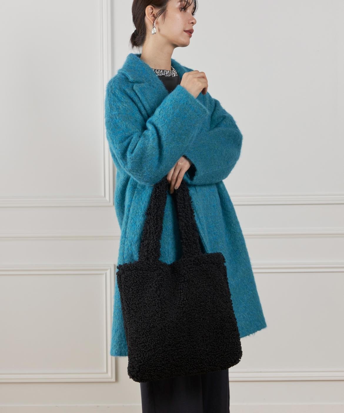 【SALE／60%OFF】Le Souk TEDDYトートバッグ《ANDREA CARDONE/アンドレアカルドネ》 イネド バッグ トートバッグ ブラック ブラウン ベージュ【送料無料】