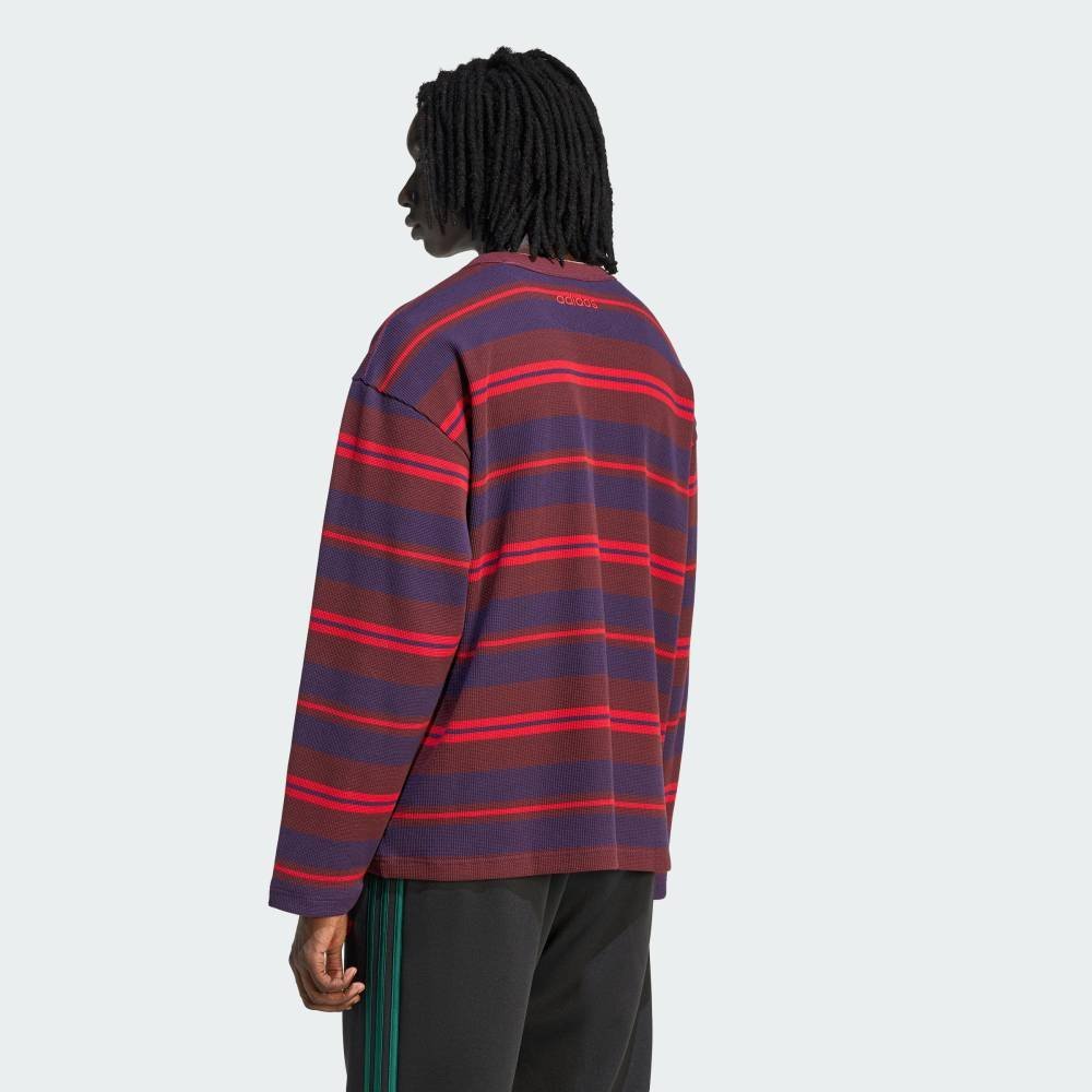 adidas 【公式】アディダス adidas 90sオルタナティブスポーツ長袖ストライプ ワッフル ティー アディダス トップス カットソー・Tシャツ【送料無料】