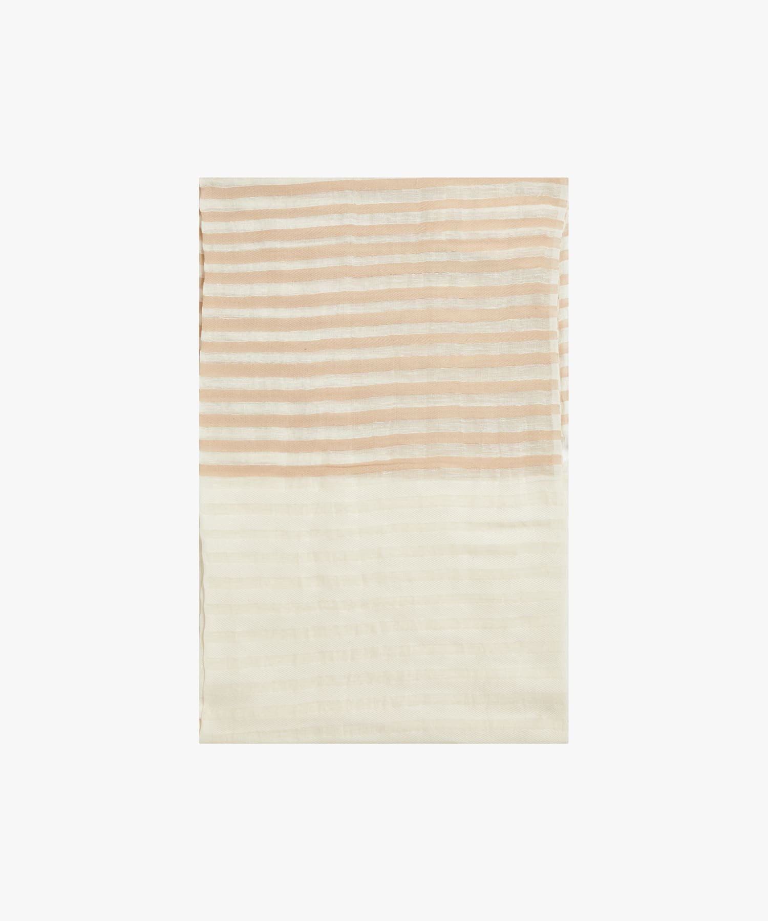Cotton - agnes b. FEMME ボーダー コットン リネン ストール 