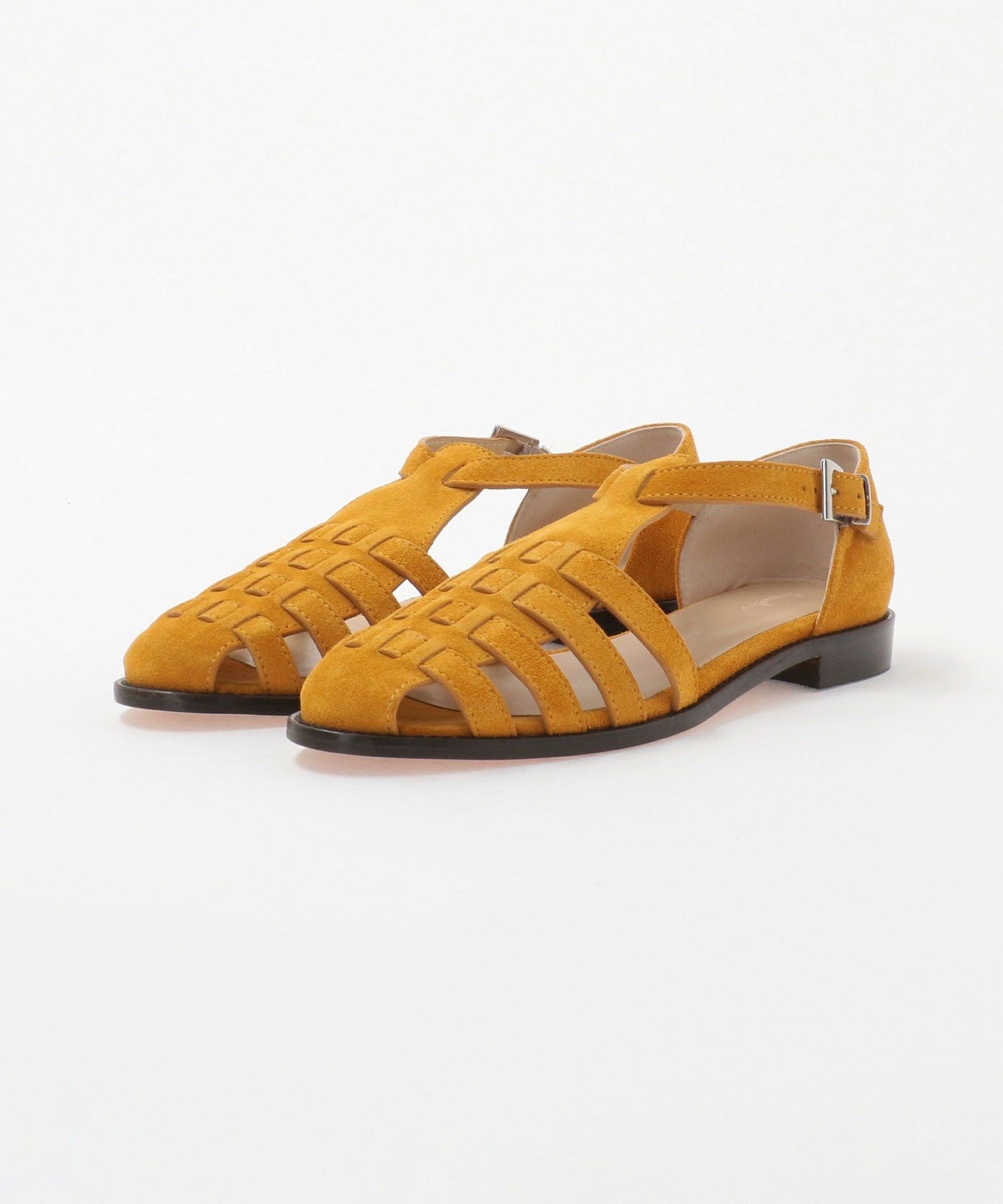 【SALE／40%OFF】Steven Alan ＜Steven Alan＞スエード メッシュ サンダル ユナイテッドアローズ アウトレット シューズ・靴 サンダル イエロー【送料無料】