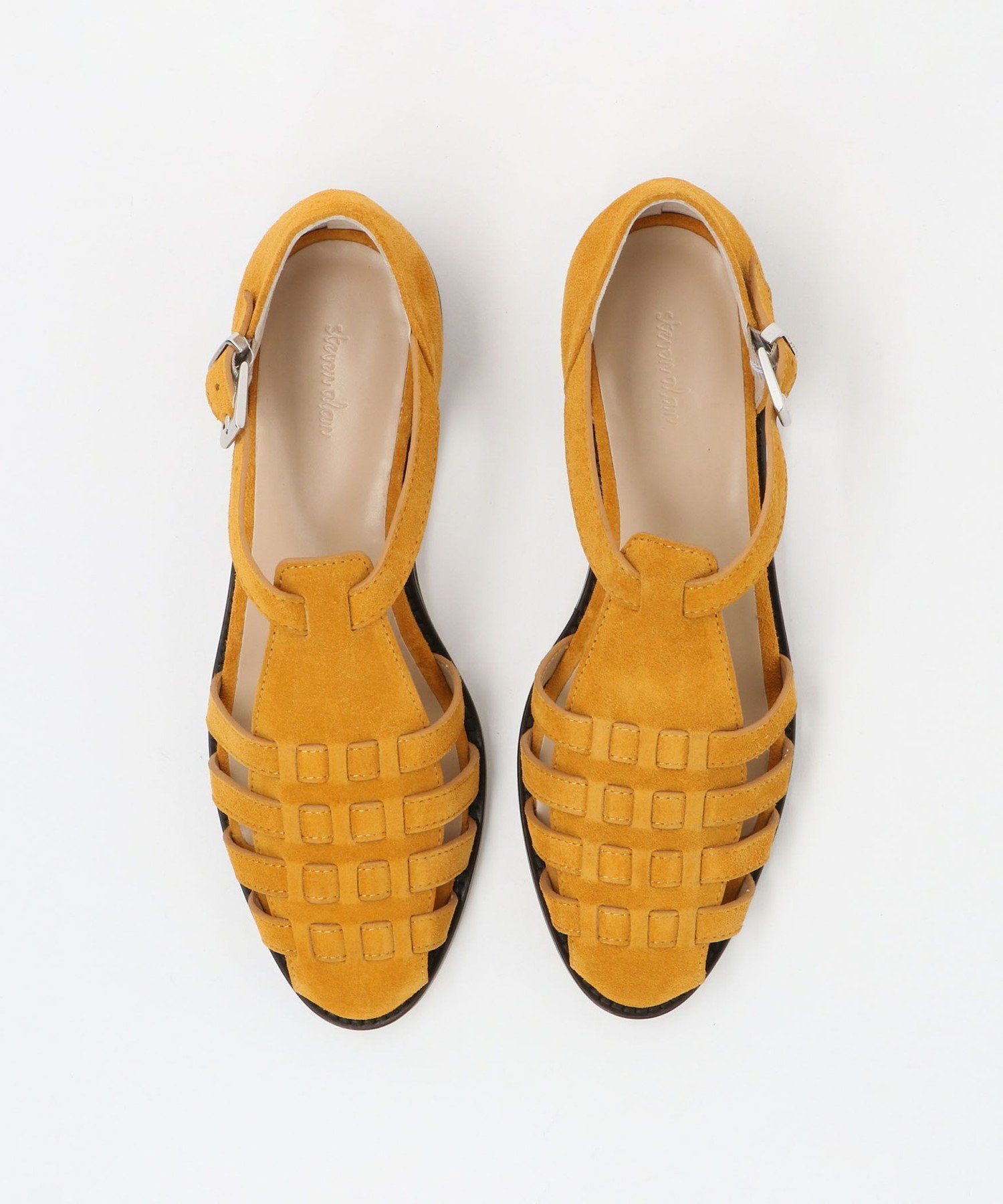 【SALE／40%OFF】Steven Alan ＜Steven Alan＞スエード メッシュ サンダル ユナイテッドアローズ アウトレット シューズ・靴 サンダル イエロー【送料無料】