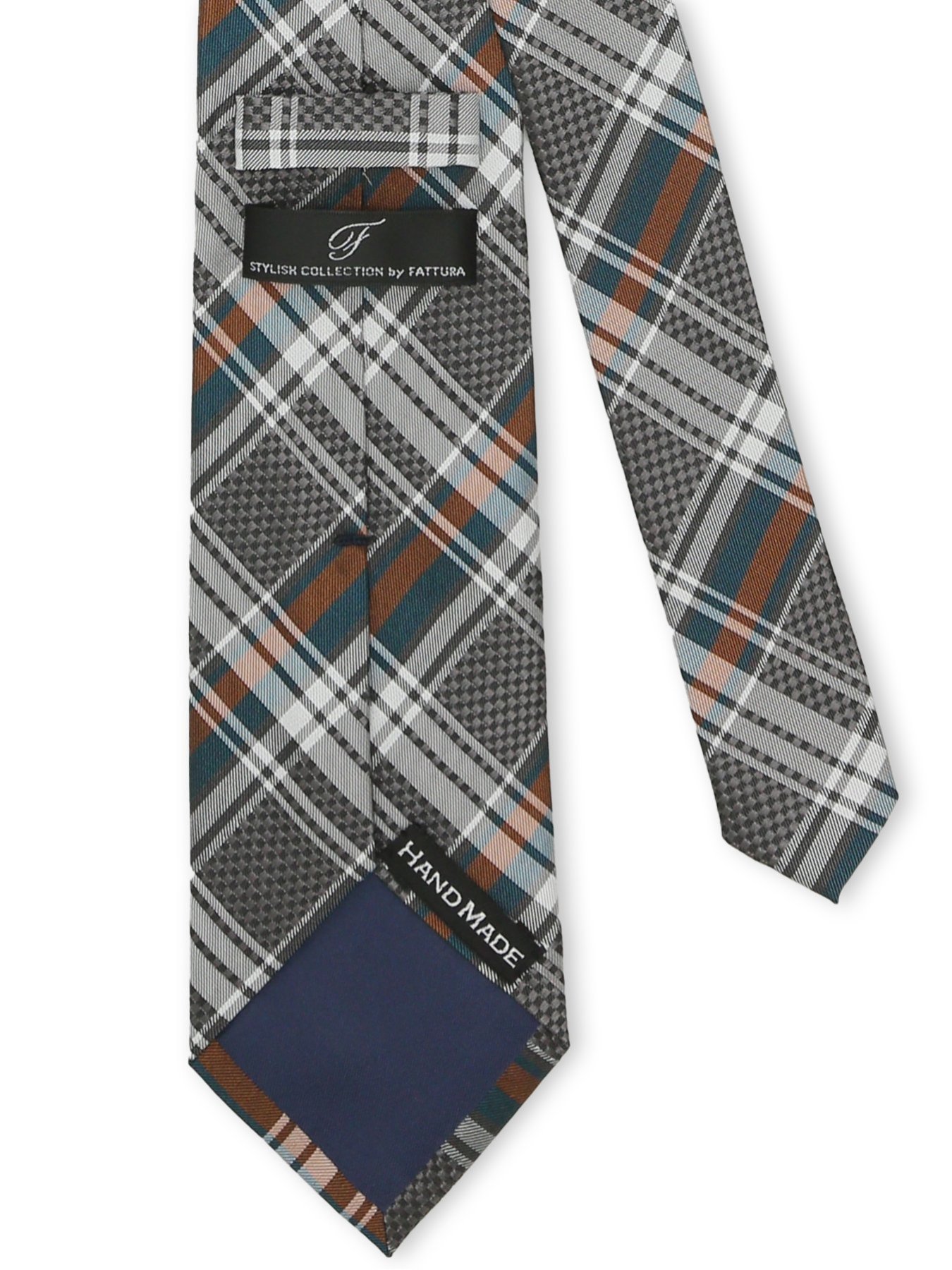 m.f.editorial ファットゥーラ/FATTURA シルク撥水加工 レギュラータイ 8.0cm幅 【26SS】 タカキュー スーツ・フォーマル ネクタイ・蝶ネクタイ グレー【送料無料】