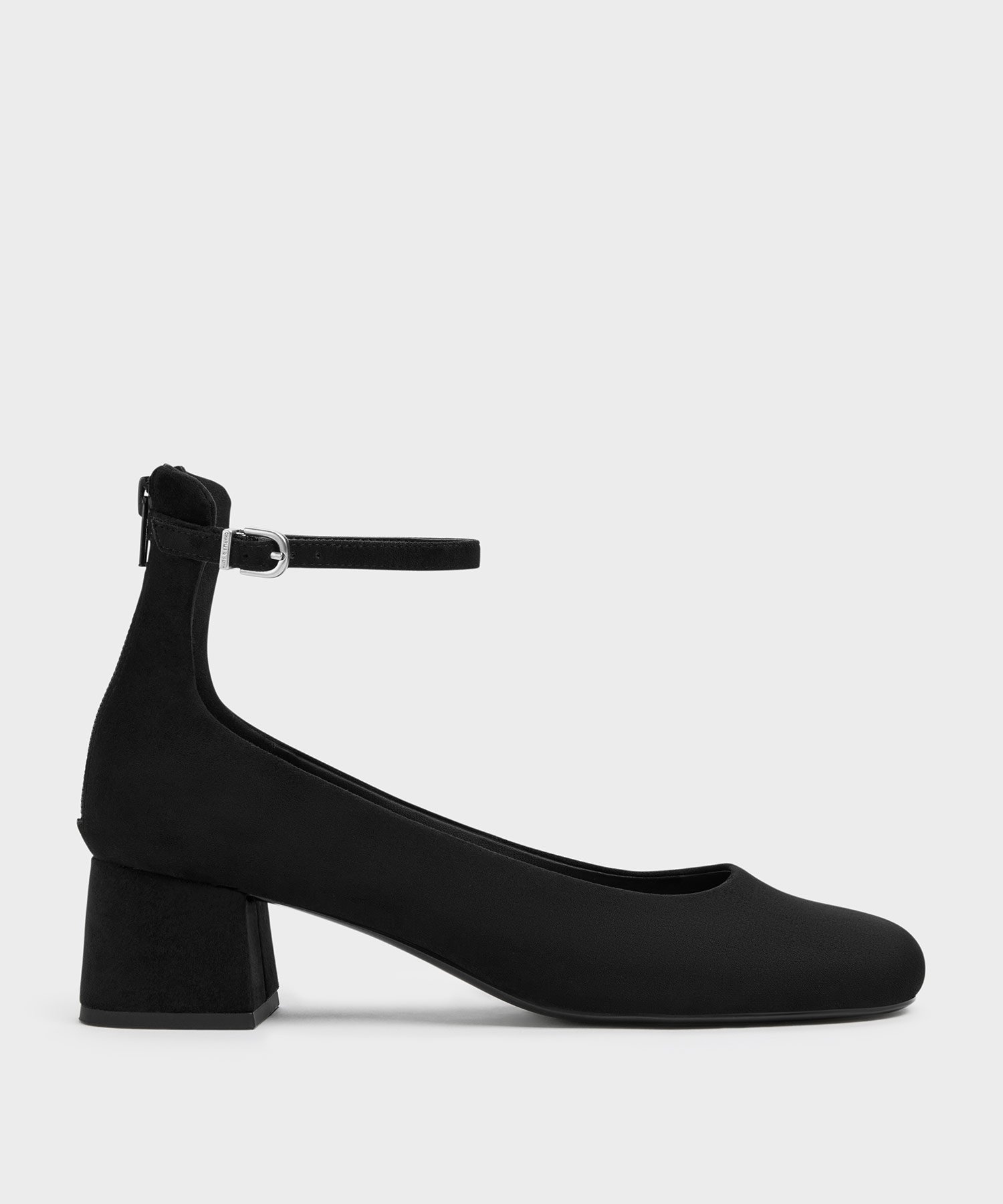 CHARLES & KEITH ブロックヒール アンクルストラップパンプス チャールズアンドキース シューズ・靴 パンプス【送料無料】