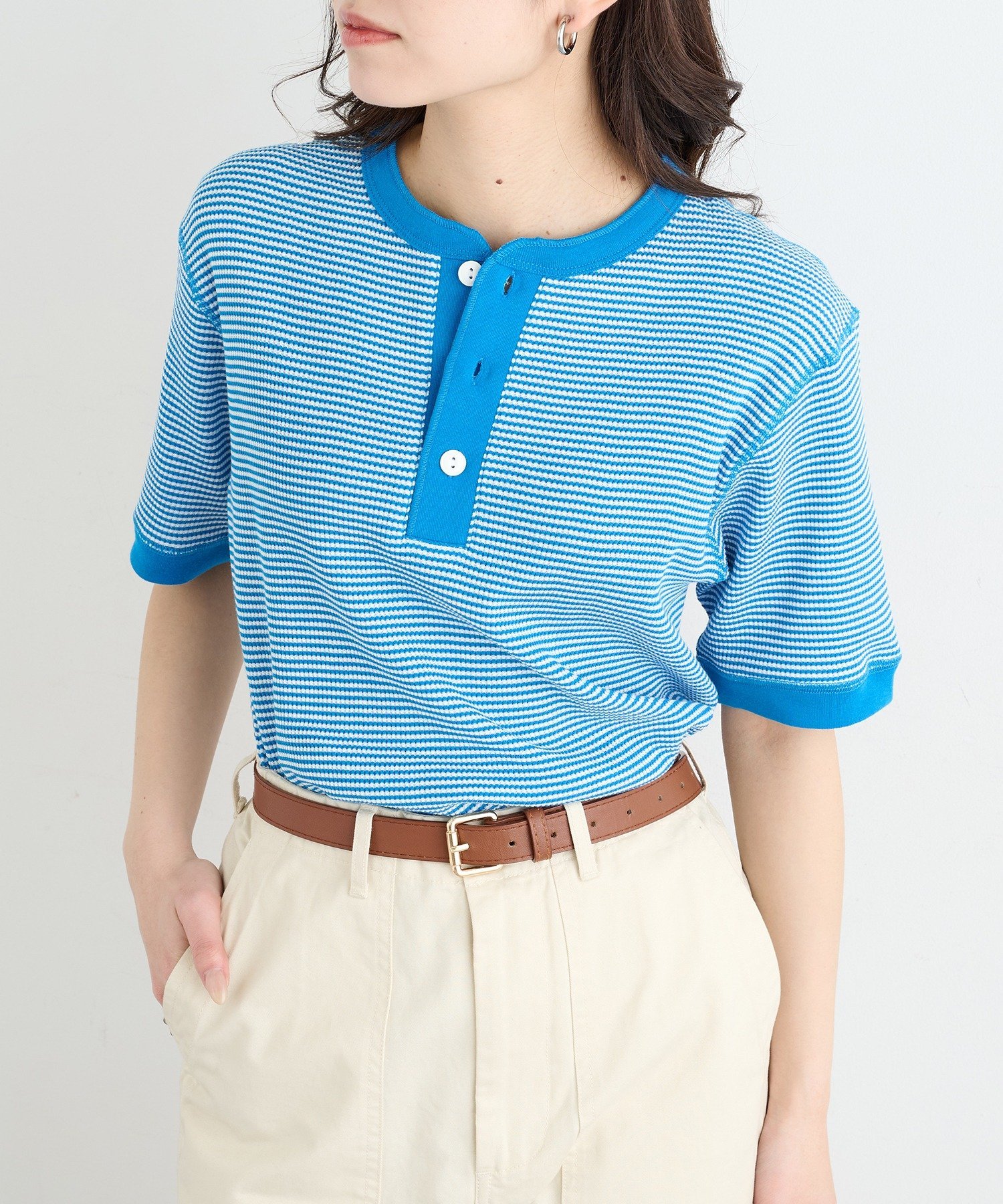 【SALE／22%OFF】Healthknit Healthknit/ヘンリーネックワッフル半袖パックTEEシャツ 601S セットアップセブン トップス カットソー・Tシャツ