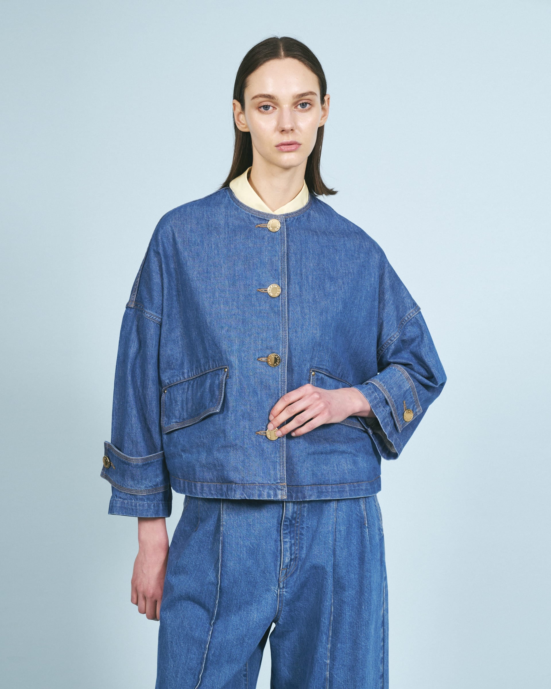 MACKINTOSH (W)【マッキントッシュ公式】HUMBIE N/C SH DNM JK MB マッキントッシュ ジャケット・アウター デニムジャケット ブルー【送料無料】