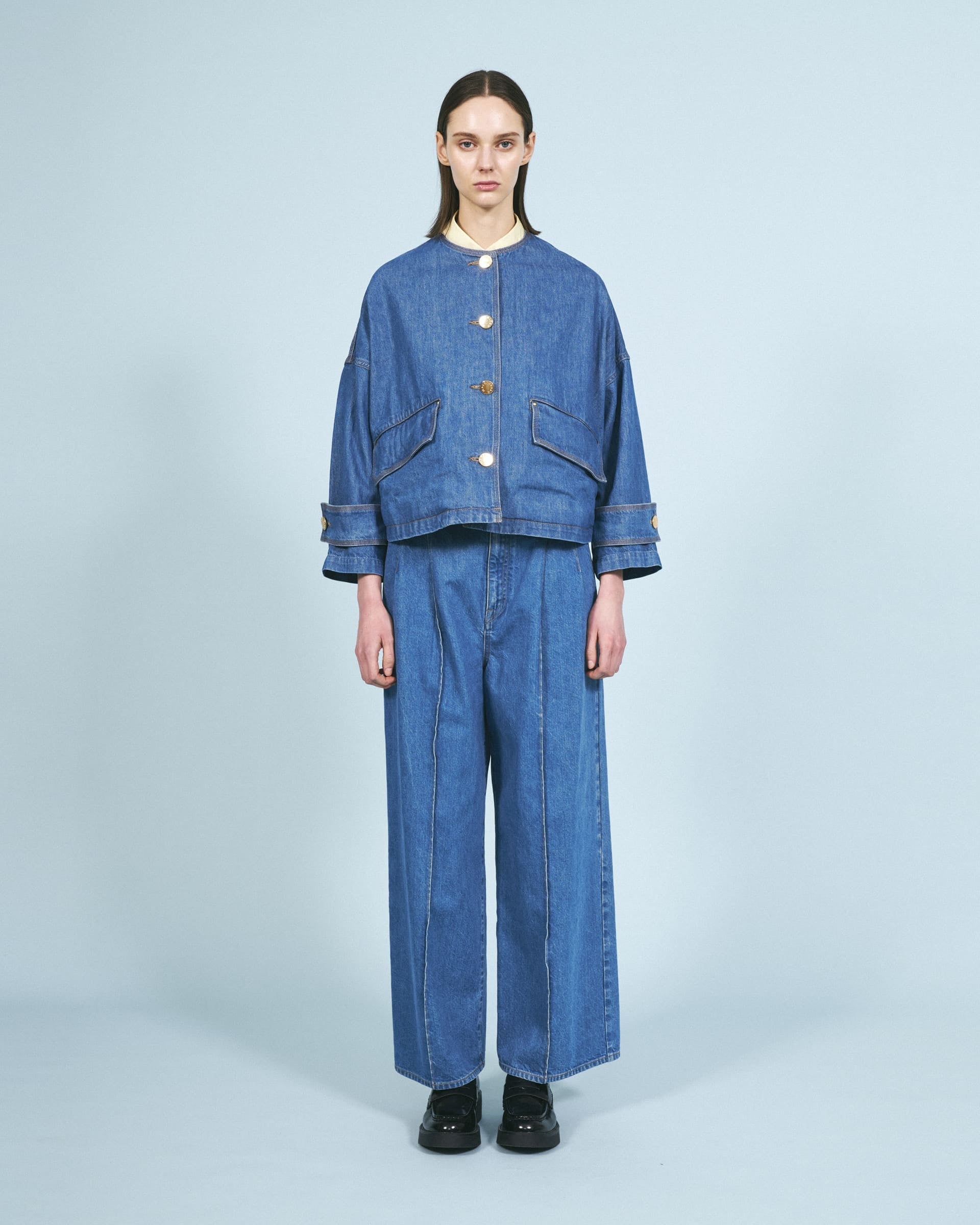MACKINTOSH (W)【マッキントッシュ公式】HUMBIE N/C SH DNM JK MB マッキントッシュ ジャケット・アウター デニムジャケット ブルー【送料無料】