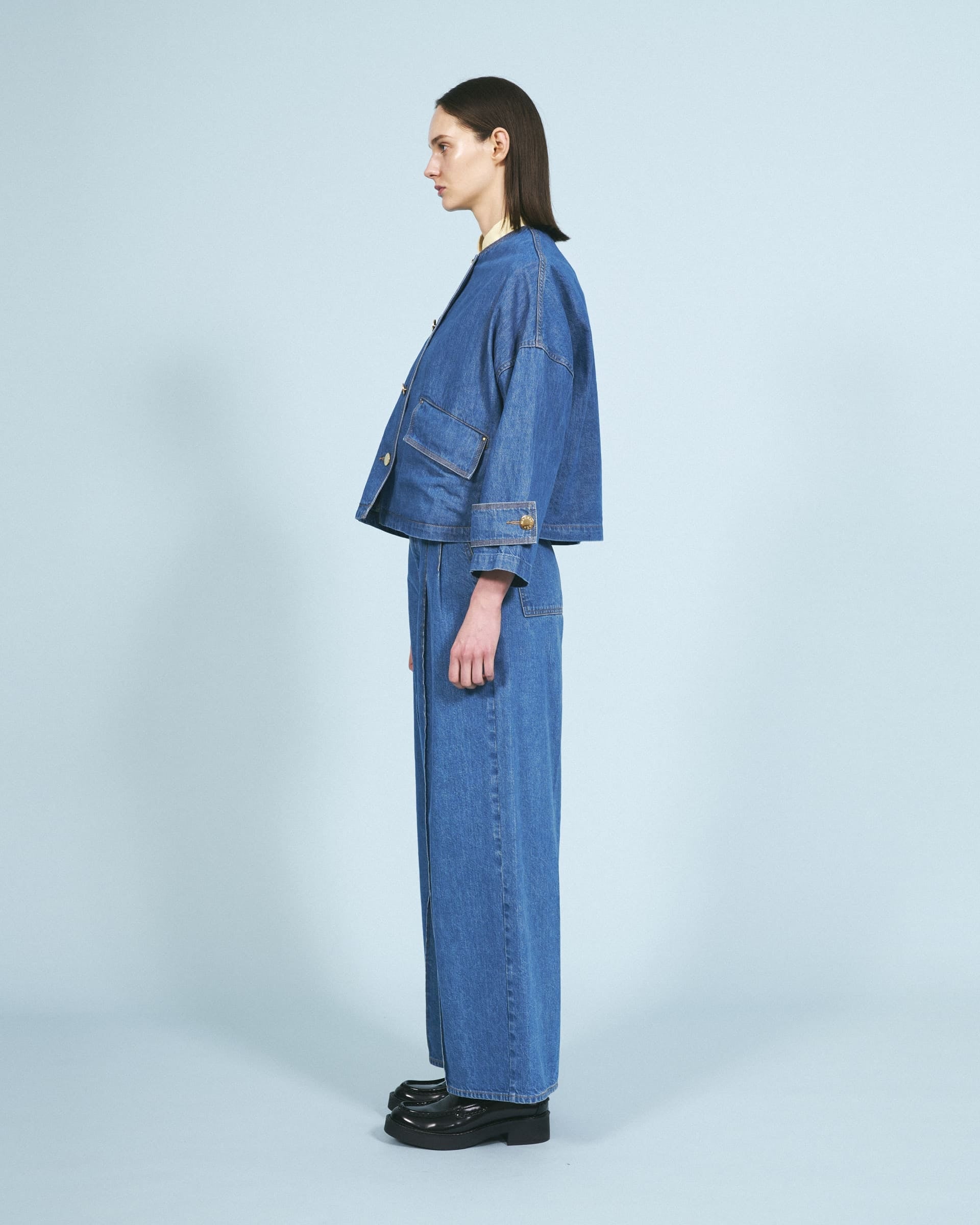 MACKINTOSH (W)【マッキントッシュ公式】HUMBIE N/C SH DNM JK MB マッキントッシュ ジャケット・アウター デニムジャケット ブルー【送料無料】